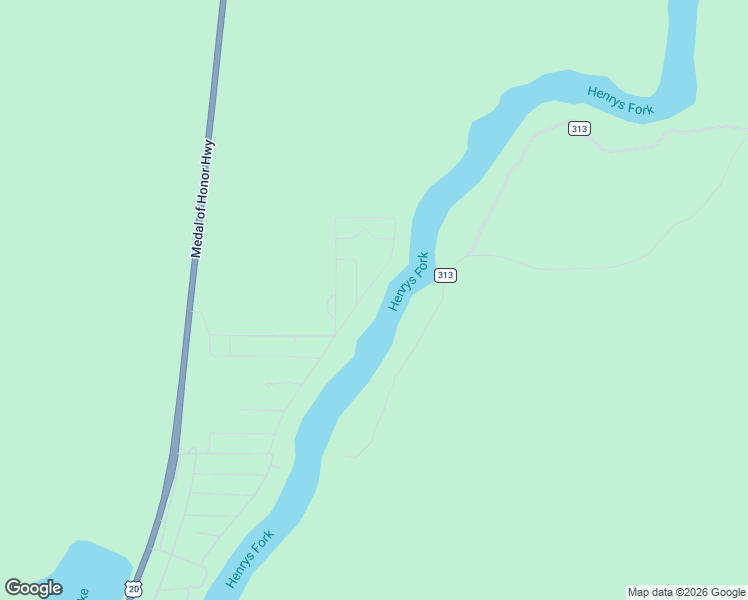 map of restaurants, bars, coffee shops, grocery stores, and more near 2888 East Pinehaven Drive in Island Park