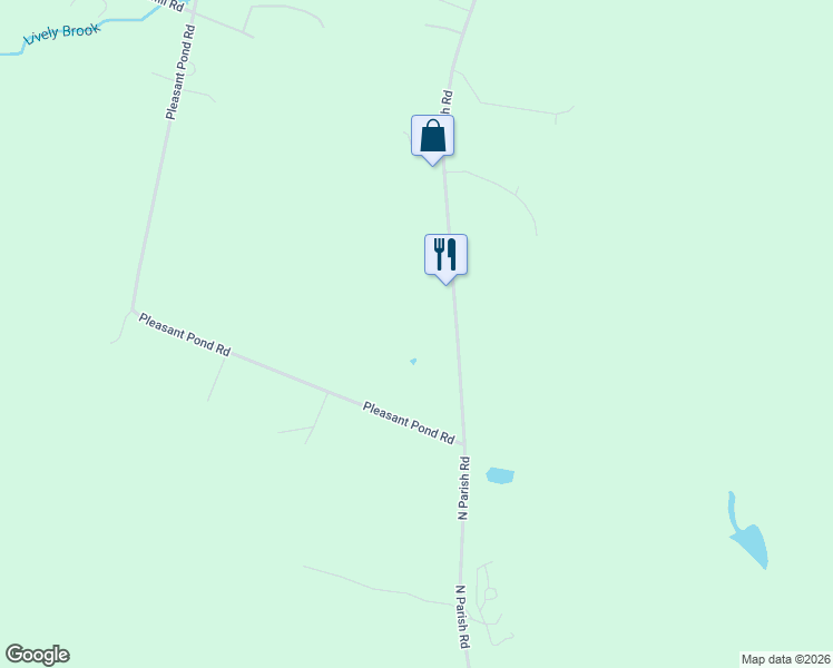 map of restaurants, bars, coffee shops, grocery stores, and more near 428 North Parish Road in Turner