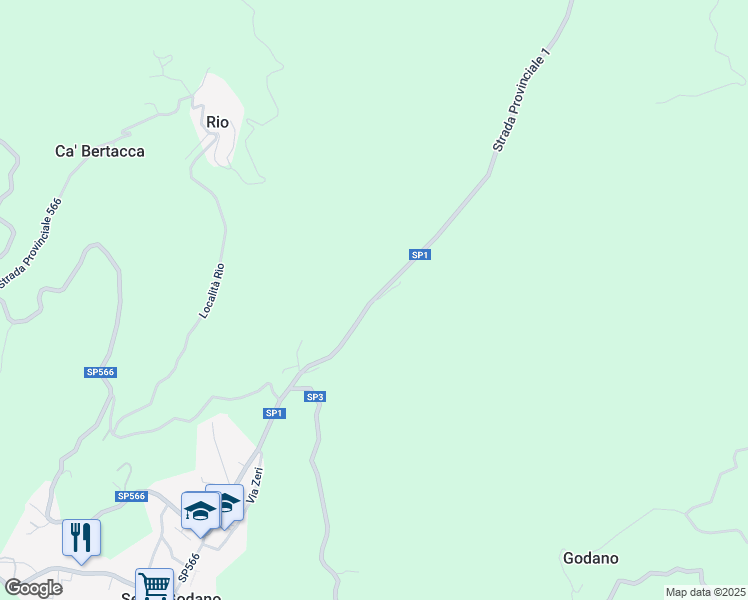 map of restaurants, bars, coffee shops, grocery stores, and more near 50 Località Crovarola in Provincia della Spezia