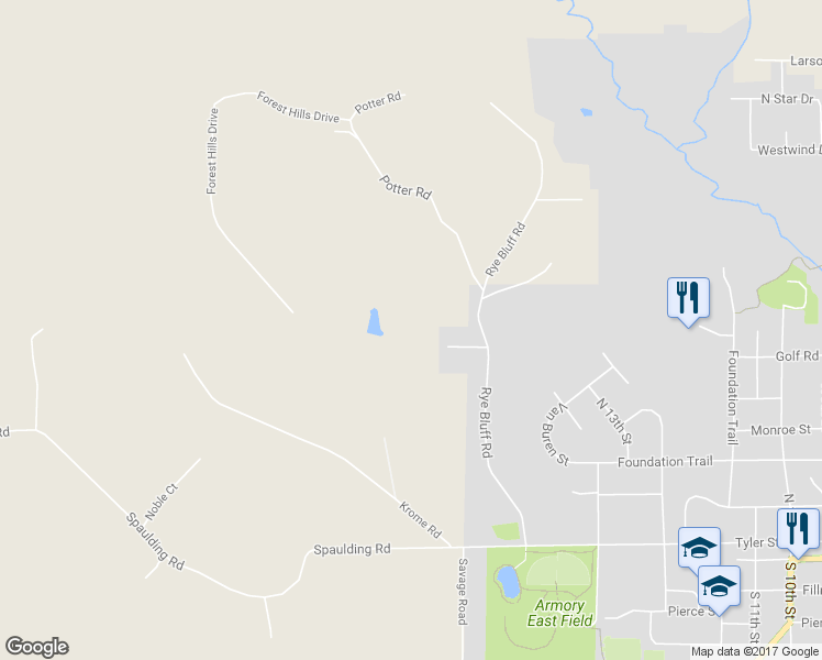 map of restaurants, bars, coffee shops, grocery stores, and more near N6387 Rye Bluff Road in Black River Falls