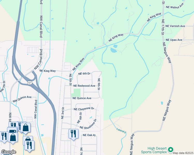 map of restaurants, bars, coffee shops, grocery stores, and more near 2715 NE 9th St in Redmond