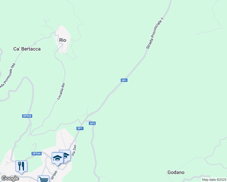 map of restaurants, bars, coffee shops, grocery stores, and more near 50 Località Crovarola in Provincia della Spezia