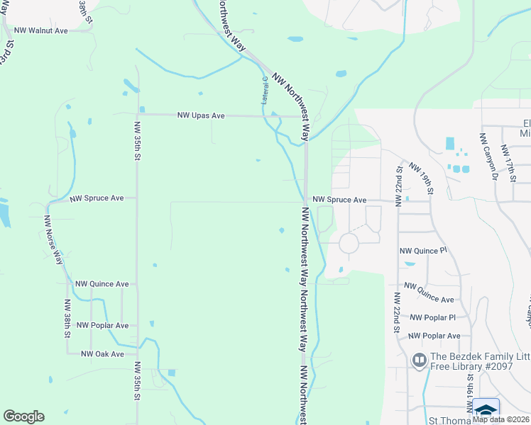 map of restaurants, bars, coffee shops, grocery stores, and more near 2902 NW Spruce Ave in Redmond