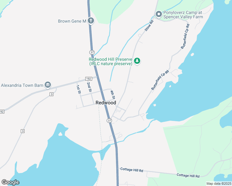 map of restaurants, bars, coffee shops, grocery stores, and more near 43821 Stine Road in Redwood