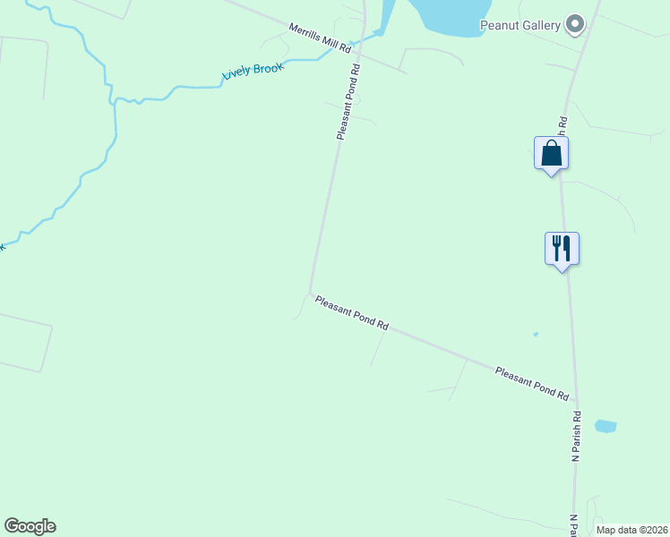 map of restaurants, bars, coffee shops, grocery stores, and more near 161 Pleasant Pond Road in Turner