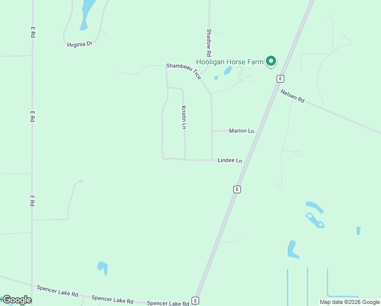 map of restaurants, bars, coffee shops, grocery stores, and more near E2578 Lindee Lane in Waupaca