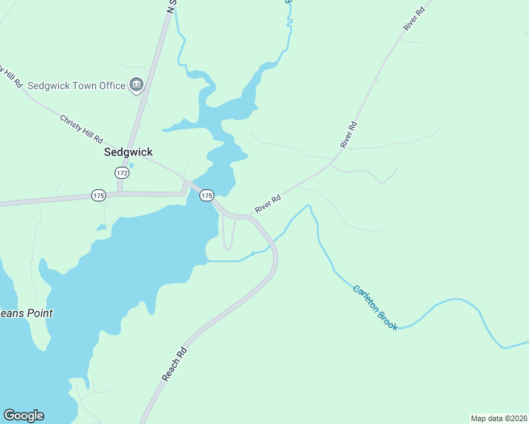 map of restaurants, bars, coffee shops, grocery stores, and more near 988 Reach Road in Brooklin