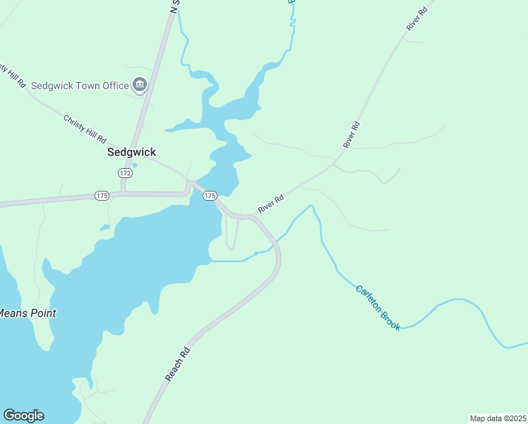 map of restaurants, bars, coffee shops, grocery stores, and more near 988 Reach Road in Brooklin