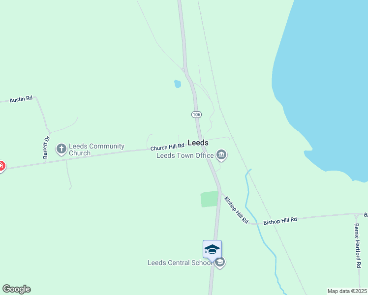 map of restaurants, bars, coffee shops, grocery stores, and more near 16 Church Hill Road in Leeds