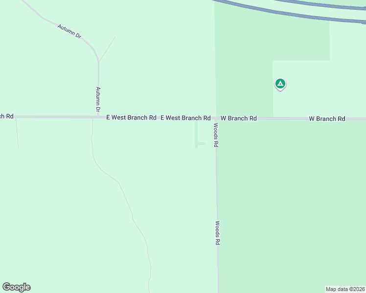 map of restaurants, bars, coffee shops, grocery stores, and more near 2070-2102 Woods Road in Richfield Township