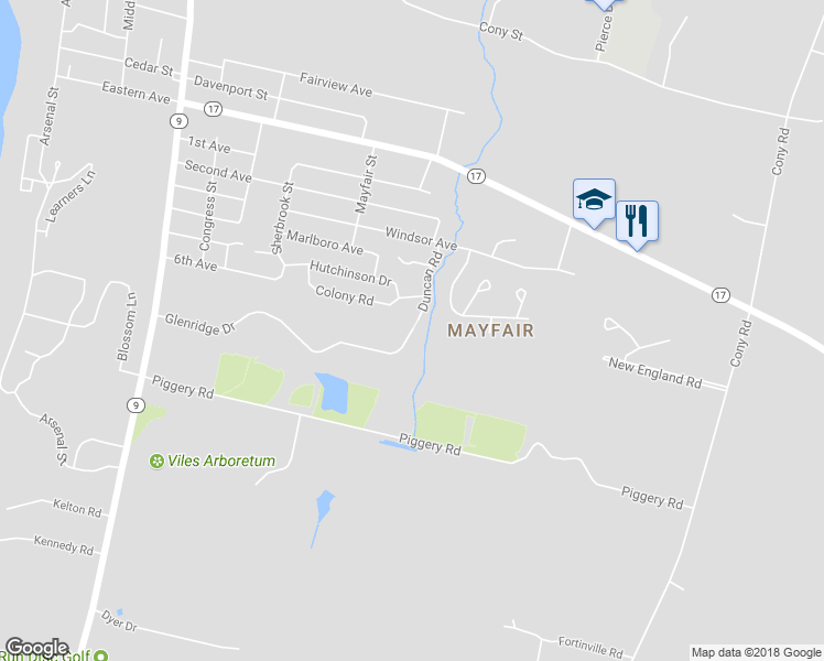 map of restaurants, bars, coffee shops, grocery stores, and more near 198 Glenridge Drive in Augusta