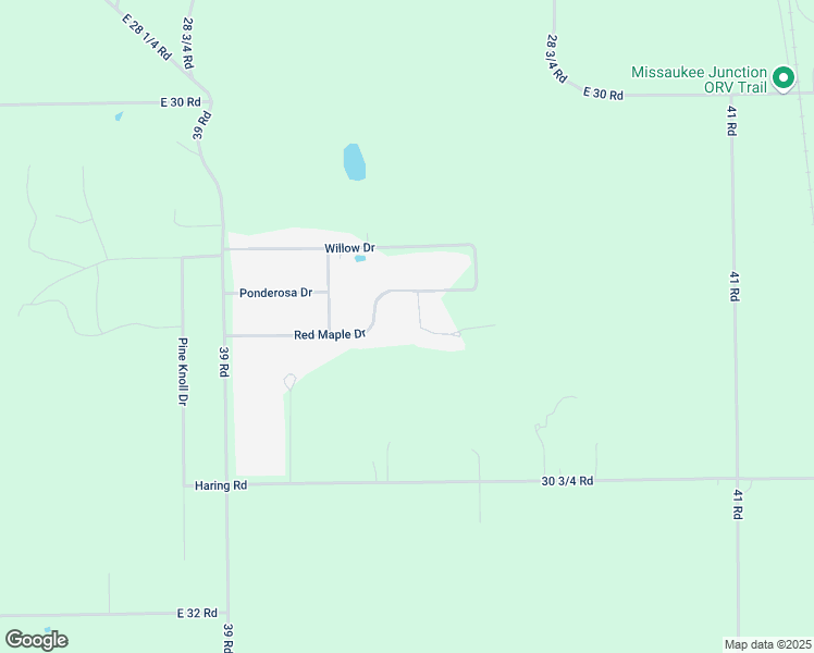 map of restaurants, bars, coffee shops, grocery stores, and more near 7256-7498 Hickory Court in Cadillac