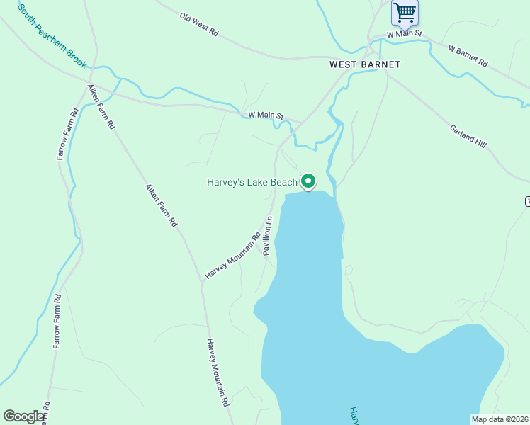 map of restaurants, bars, coffee shops, grocery stores, and more near 318 Harvey Mountain Road in Barnet