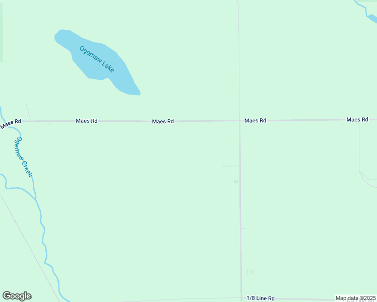 map of restaurants, bars, coffee shops, grocery stores, and more near 3521 Maes Road in West Branch