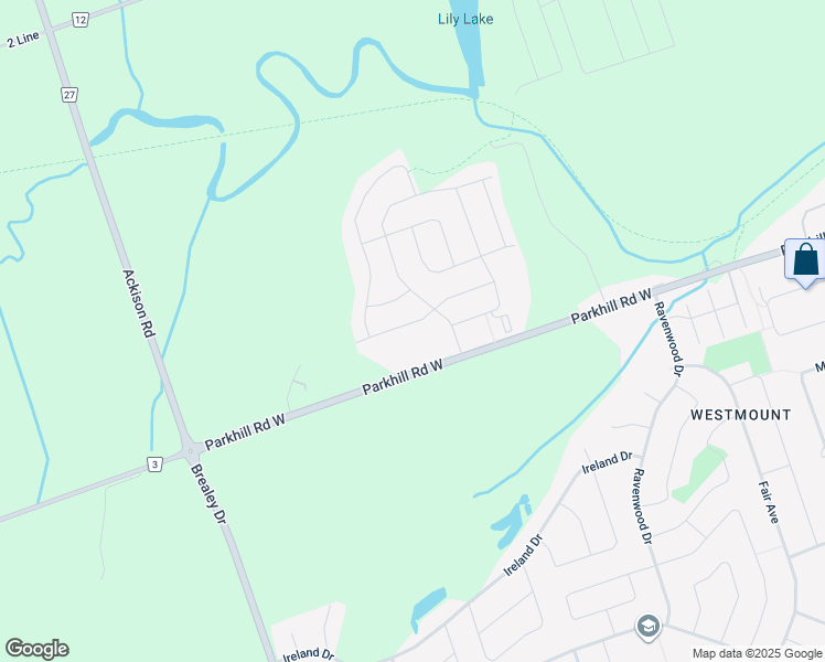 map of restaurants, bars, coffee shops, grocery stores, and more near 231 Louden Terrace in Peterborough