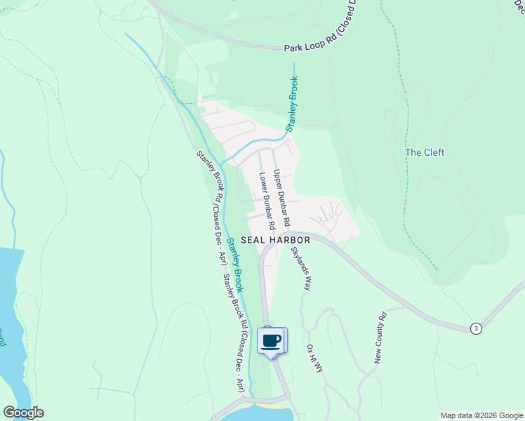 map of restaurants, bars, coffee shops, grocery stores, and more near 6 McKenzies Hill Road in Mount Desert