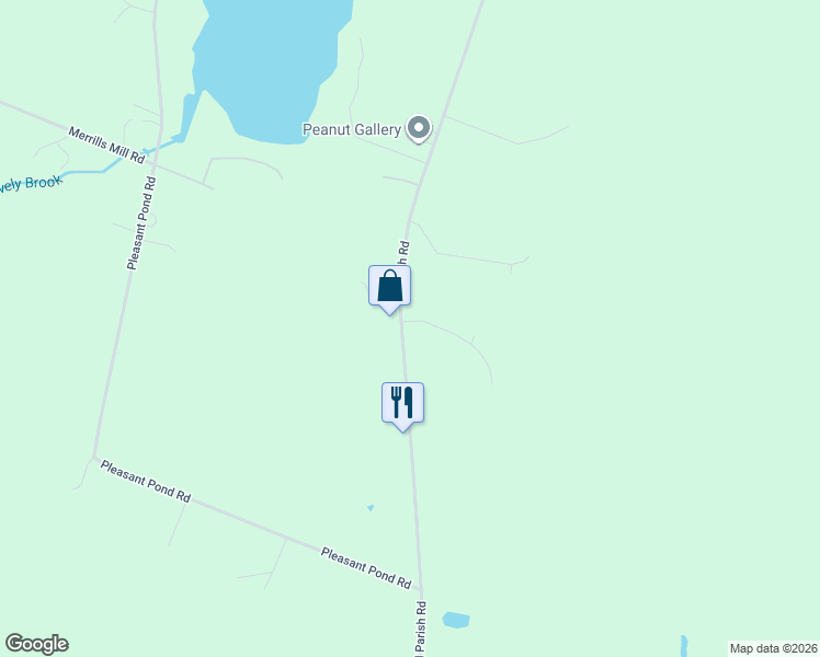 map of restaurants, bars, coffee shops, grocery stores, and more near 497 North Parish Road in Turner