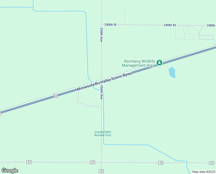 map of restaurants, bars, coffee shops, grocery stores, and more near 23542 250th Avenue in Sleepy Eye