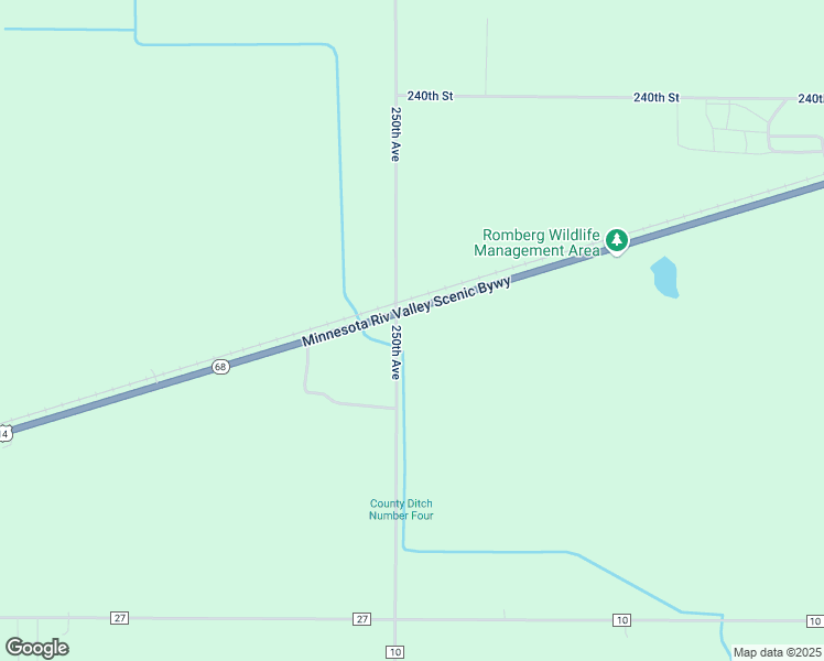 map of restaurants, bars, coffee shops, grocery stores, and more near 23542 250th Avenue in Sleepy Eye