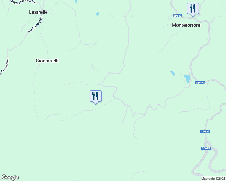 map of restaurants, bars, coffee shops, grocery stores, and more near 8 via Canobbi in Castel D`Aiano