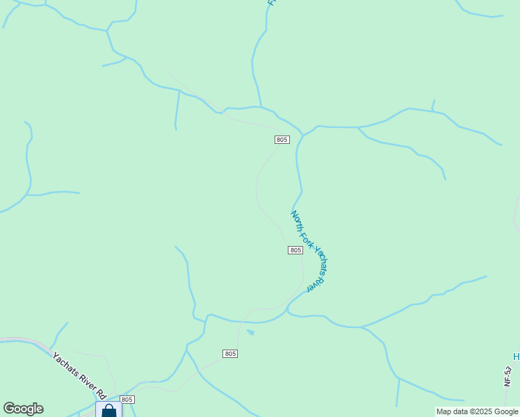 map of restaurants, bars, coffee shops, grocery stores, and more near Siuslaw National Forest in Yachats