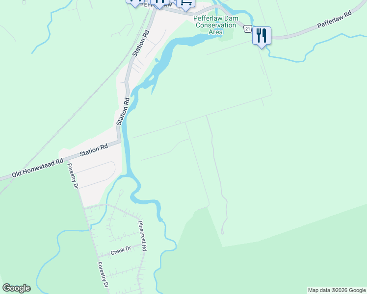 map of restaurants, bars, coffee shops, grocery stores, and more near 26 Routley Avenue in Georgina