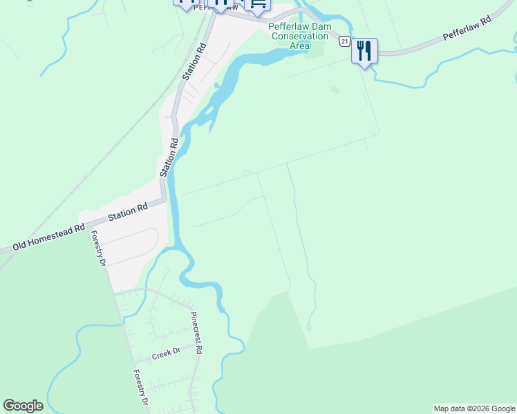 map of restaurants, bars, coffee shops, grocery stores, and more near 22 Routley Avenue in Georgina