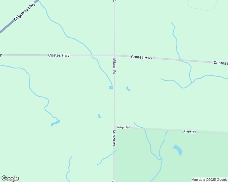 map of restaurants, bars, coffee shops, grocery stores, and more near 4500 Milarch Road in Manistee