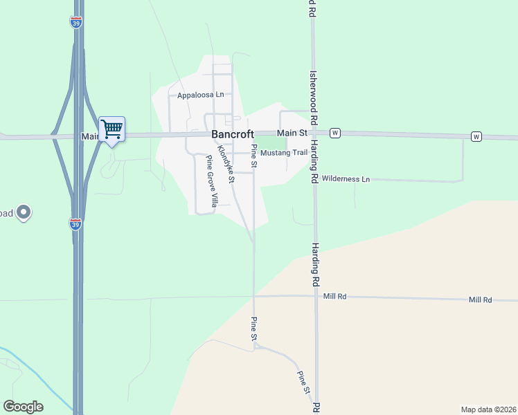 map of restaurants, bars, coffee shops, grocery stores, and more near 8500 Pine Street in Bancroft