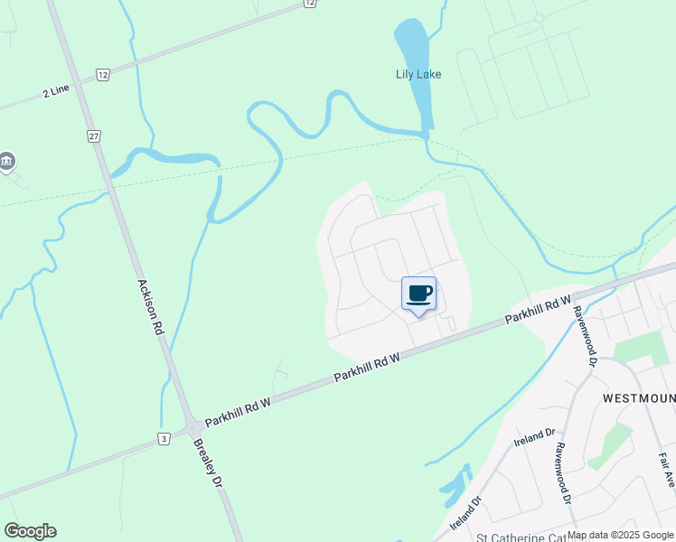 map of restaurants, bars, coffee shops, grocery stores, and more near Avery Avenue in Peterborough