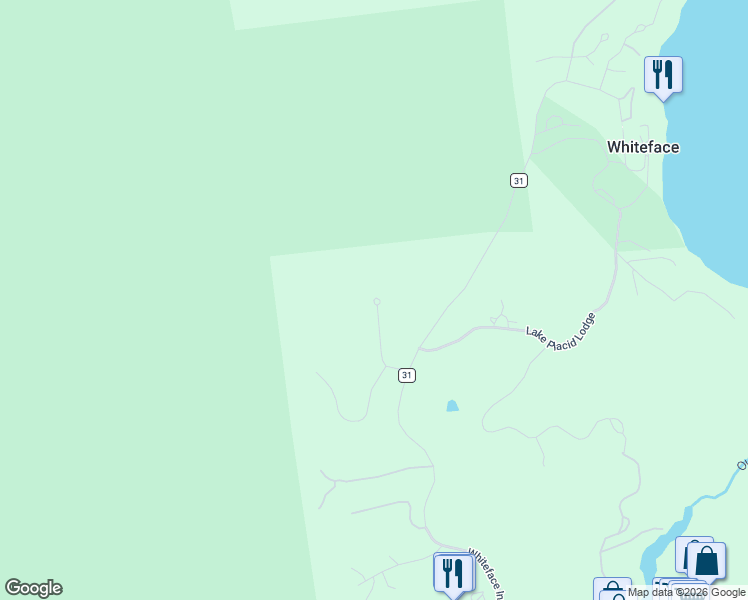 map of restaurants, bars, coffee shops, grocery stores, and more near 44 Amanda Dr in Lake Placid