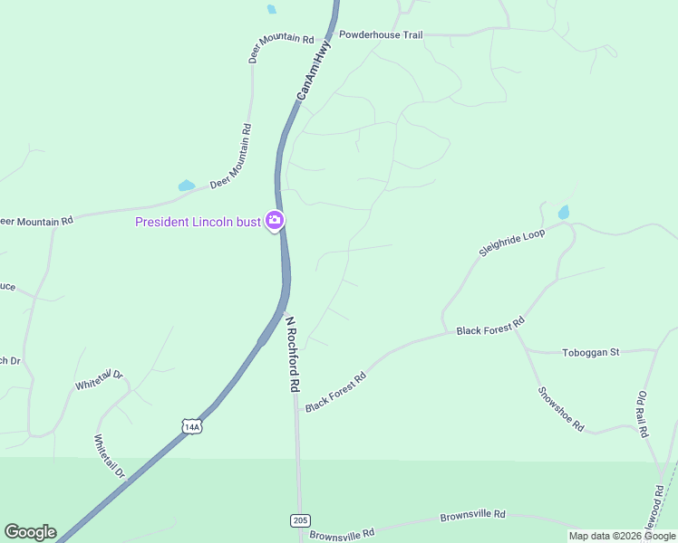 map of restaurants, bars, coffee shops, grocery stores, and more near CanAm Hwy in Lead