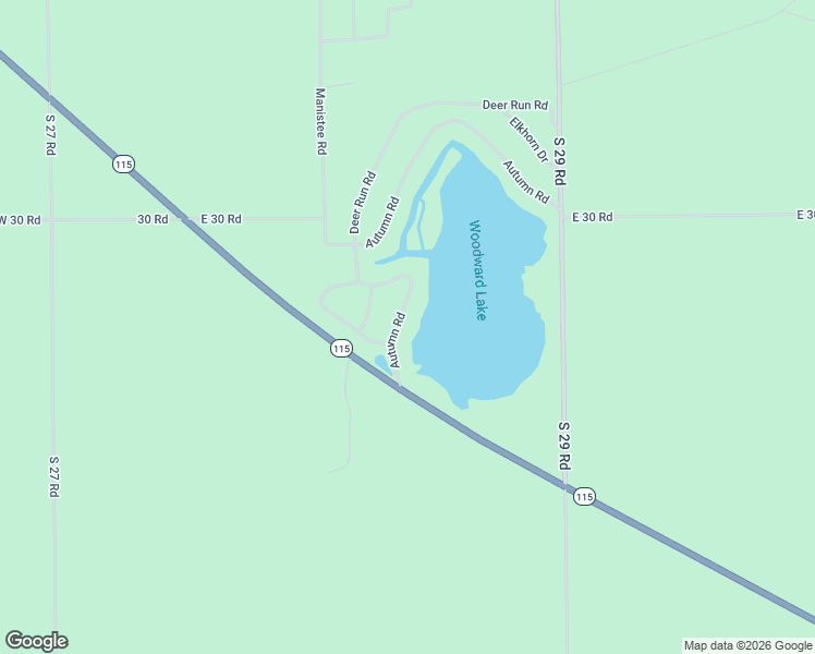 map of restaurants, bars, coffee shops, grocery stores, and more near 209-299 Autumn Rd in Cadillac