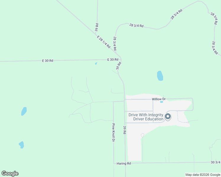 map of restaurants, bars, coffee shops, grocery stores, and more near 2190 39 Road in Cadillac