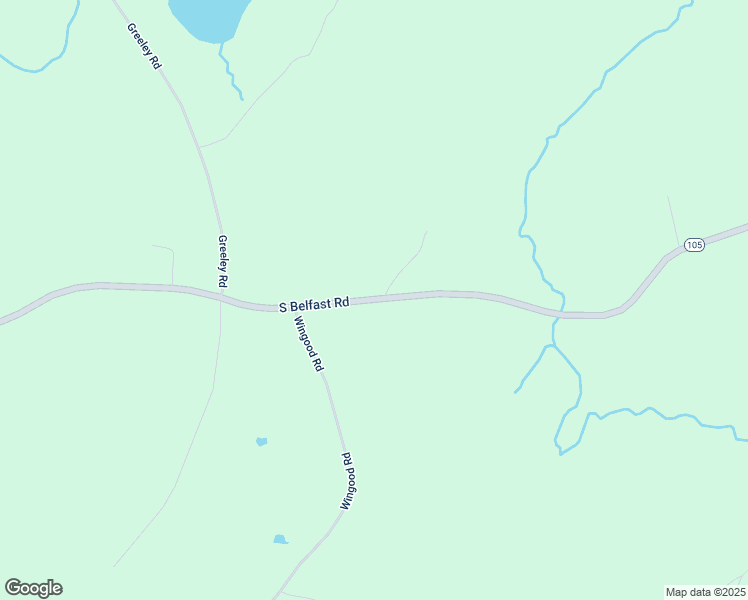 map of restaurants, bars, coffee shops, grocery stores, and more near 1160 South Belfast Road in Windsor