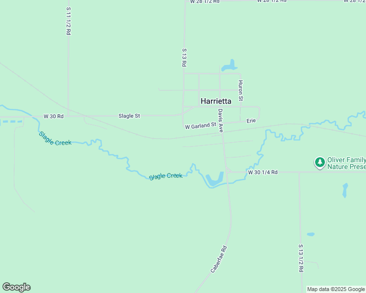 map of restaurants, bars, coffee shops, grocery stores, and more near 299 West Ashley Avenue in Harrietta