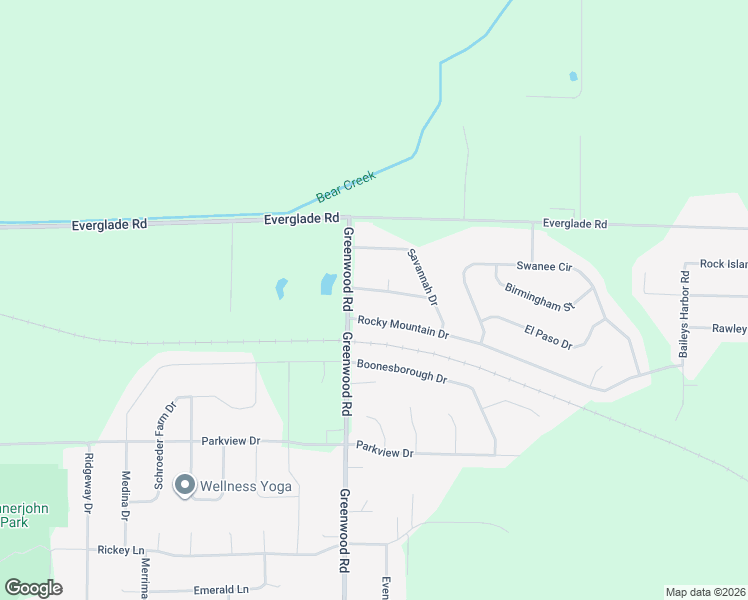 map of restaurants, bars, coffee shops, grocery stores, and more near W6479 Lynchburg Drive in Greenville