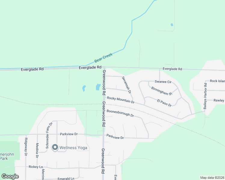 map of restaurants, bars, coffee shops, grocery stores, and more near W6479 Lynchburg Drive in Greenville
