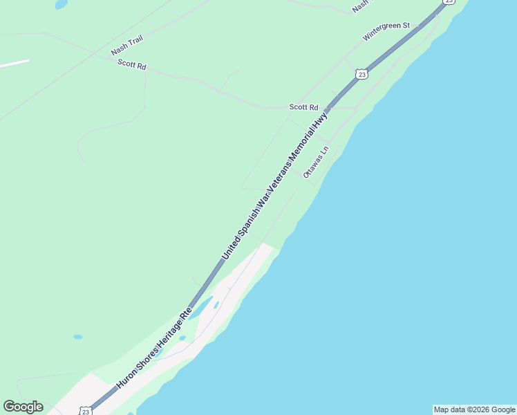 map of restaurants, bars, coffee shops, grocery stores, and more near 931 U.S. 23 in East Tawas