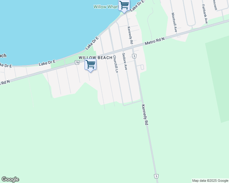 map of restaurants, bars, coffee shops, grocery stores, and more near 749 Rockaway Road in Willow Beach