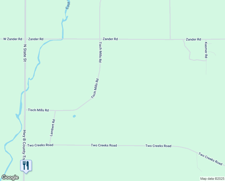 map of restaurants, bars, coffee shops, grocery stores, and more near 17411 Tisch Mills Road in Mishicot