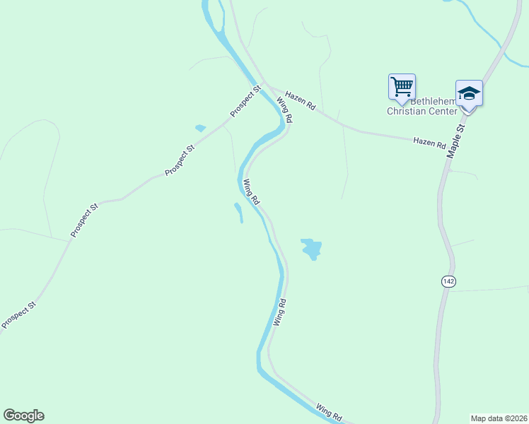 map of restaurants, bars, coffee shops, grocery stores, and more near 734 Wing Road in Bethlehem