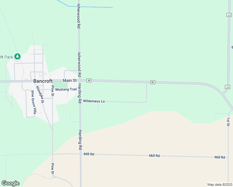 map of restaurants, bars, coffee shops, grocery stores, and more near 5666 Wilderness Lane in Bancroft