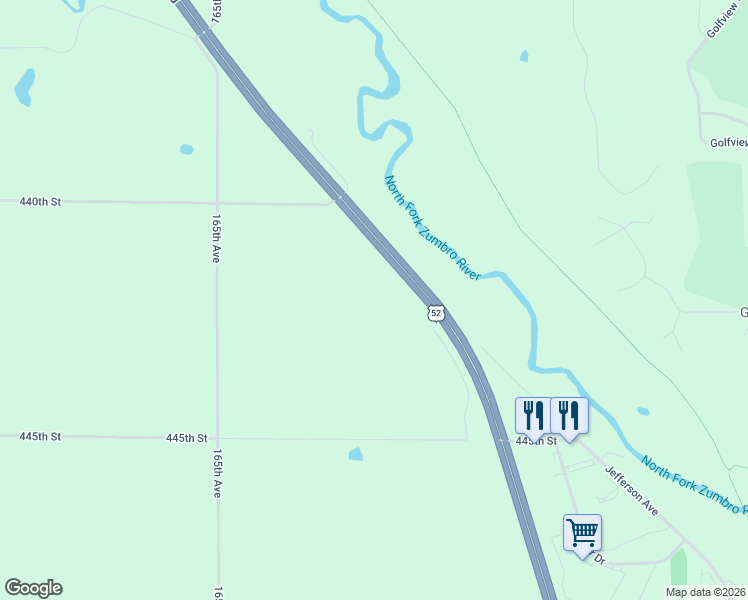 map of restaurants, bars, coffee shops, grocery stores, and more near 1100 Arctic Avenue in Zumbrota