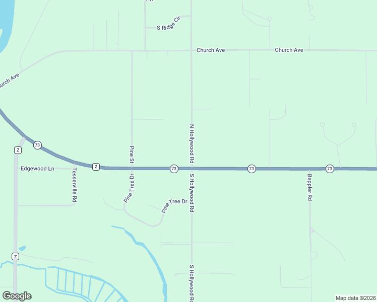 map of restaurants, bars, coffee shops, grocery stores, and more near 9486 North Hollywood Road in Nekoosa