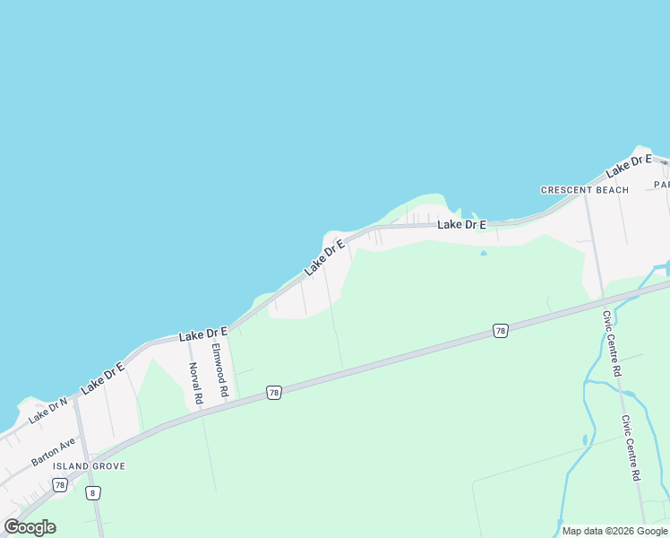 map of restaurants, bars, coffee shops, grocery stores, and more near 851 Trivetts Road in Georgina