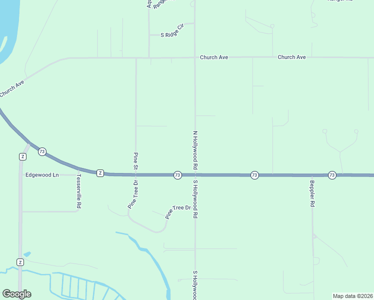 map of restaurants, bars, coffee shops, grocery stores, and more near 9486 North Hollywood Road in Nekoosa