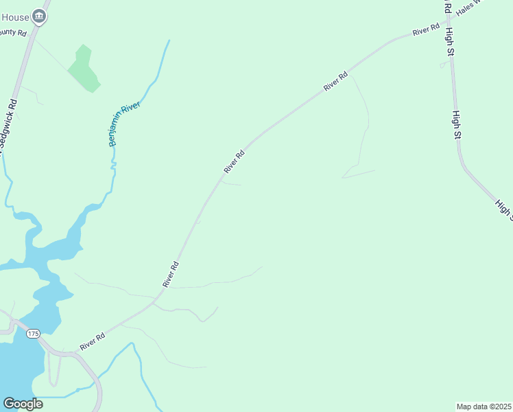 map of restaurants, bars, coffee shops, grocery stores, and more near 158 River Road in Brooklin