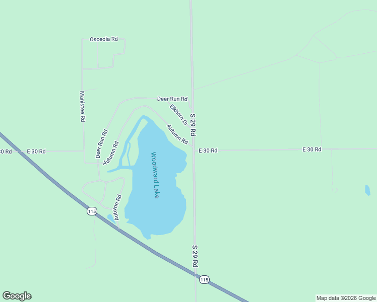 map of restaurants, bars, coffee shops, grocery stores, and more near 301-699 Autumn Road in Cadillac