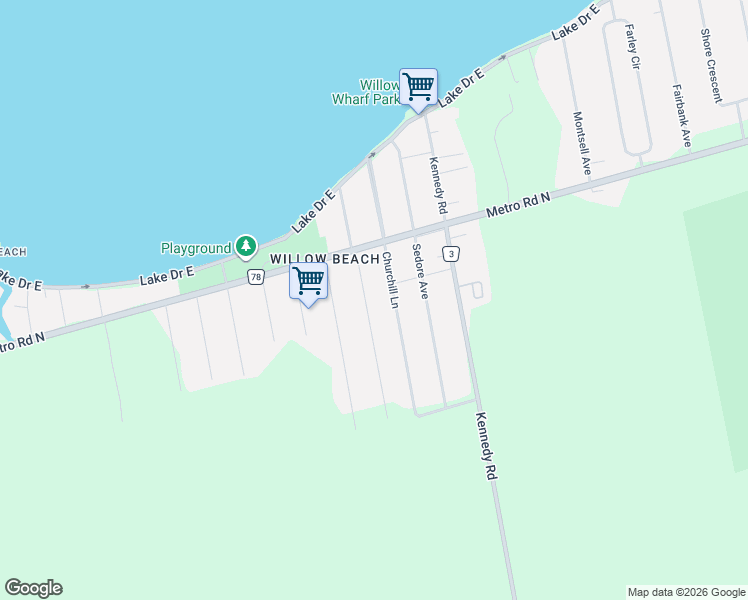 map of restaurants, bars, coffee shops, grocery stores, and more near 781 Rockaway Road in Willow Beach